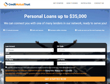 Tablet Screenshot of creditmutualtrust.com
